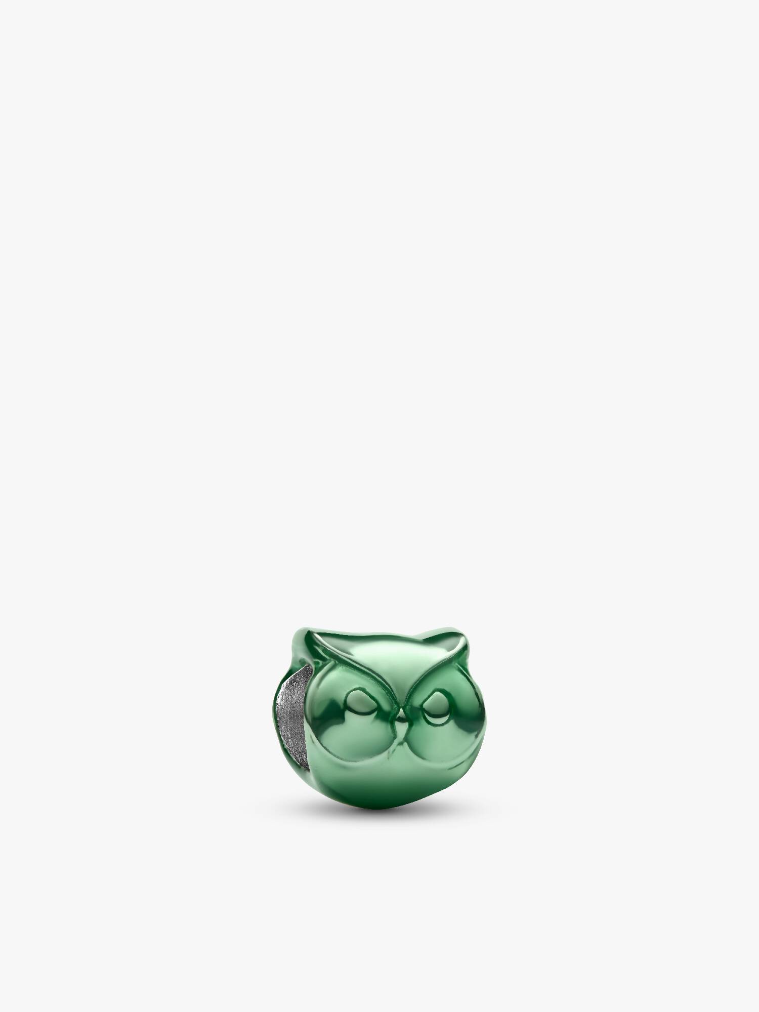 Mini Charm Coruja Verde