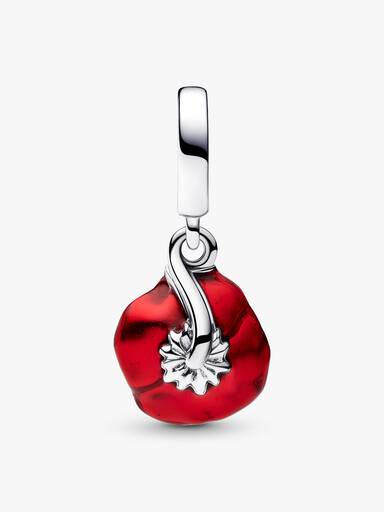 Charm Pendente Papoula Vermelha