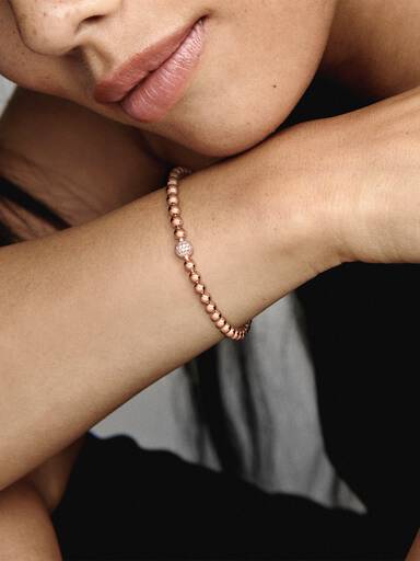 Pulseira Esferas Brilhante
