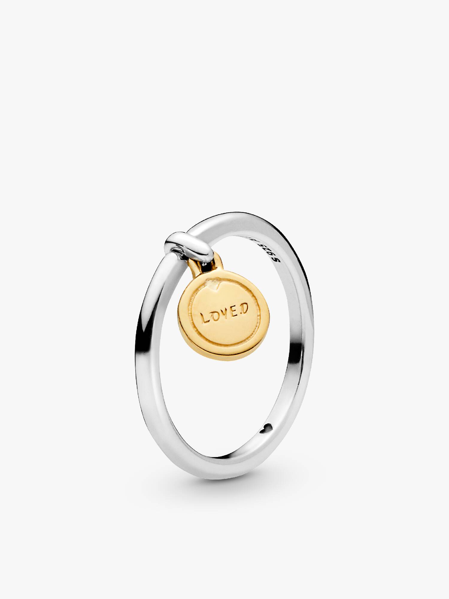 Anel Amor Script Medalhão