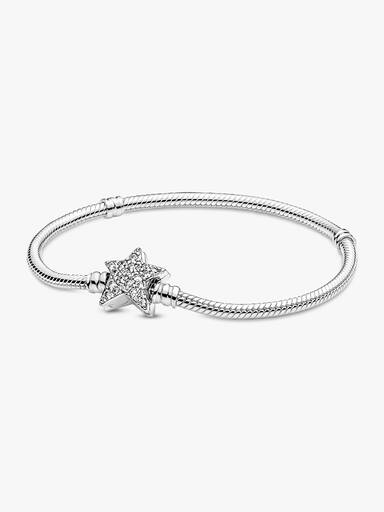 Pulseira Corrente Snake com Fecho de Estrela Brilhante