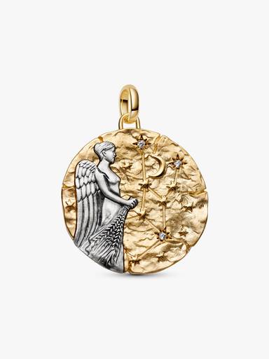 Charm Medalhão Maxi do Zodíaco do Signo de Virgem