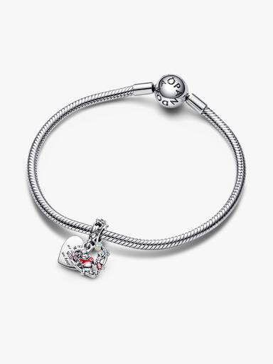 Charm Pendente Duplo Urinho Pooh e Leitão