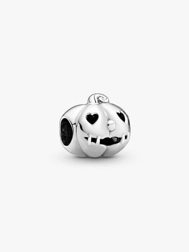 Pumpkin silver charm