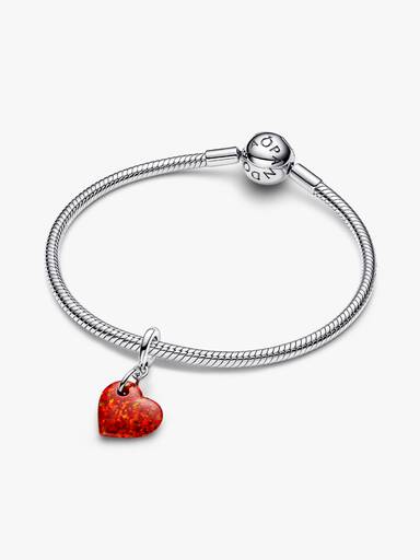 Charm Pendente de Coração Vermelho Fruta-Cor