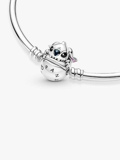 Bracelete Rígido com Fecho Mordida do Stitch