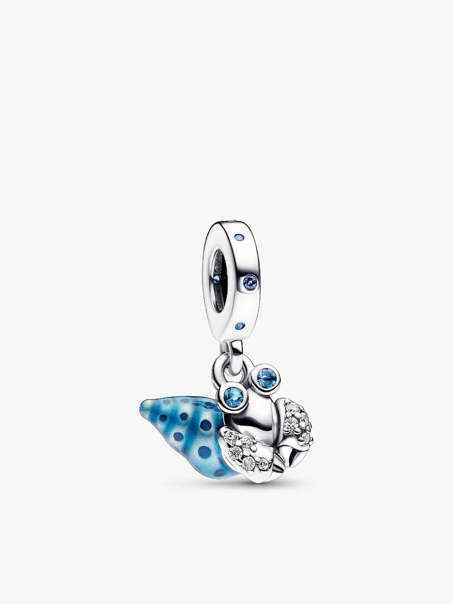 Charm pendente de caranguejo eremita que brilha no escuro