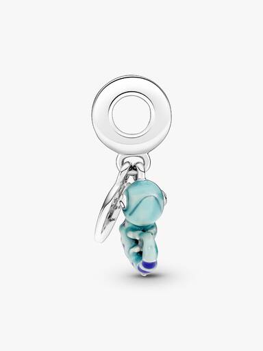 Charm pendente de camaleão que muda de cor