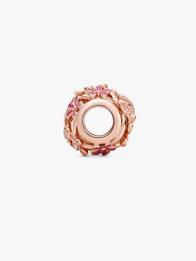 Charm Flor Margarida Rosa Vazado